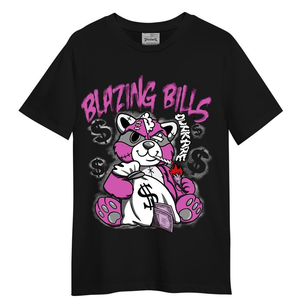 Shirt To Match T-Shirt Blazing Bills Raccoon, Hyper Violet 4s T-Shirt To Match Sneaker 1704 DNY