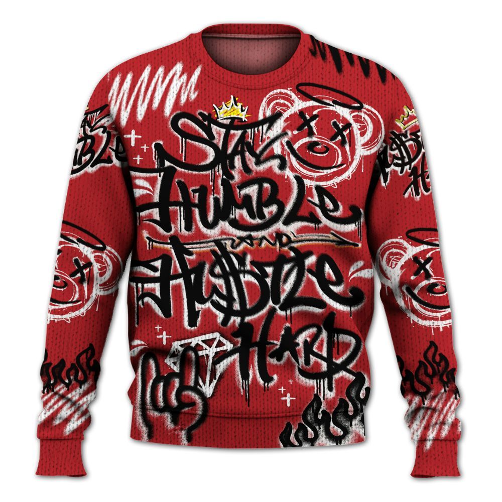 Knitted Sweater To Match Retro Cherry 12s - Humble Drip Streetwear Graffity
