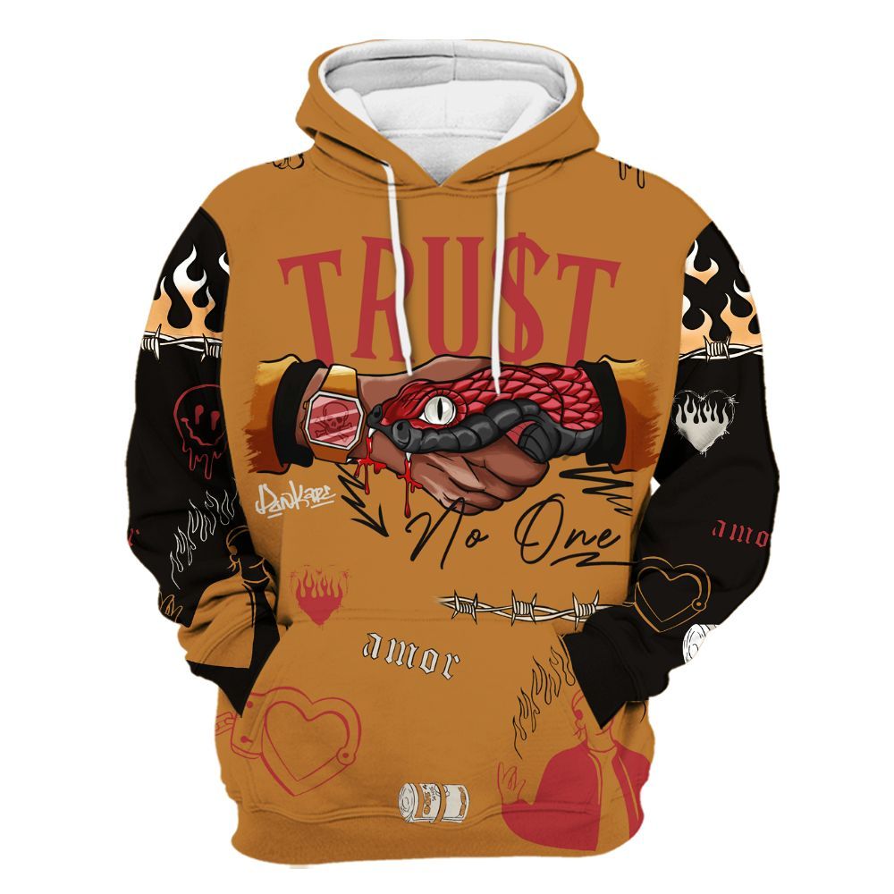 Hoodie To Match Air Max Plus Sunset Swarovski - Snake Trust No One All Over Print