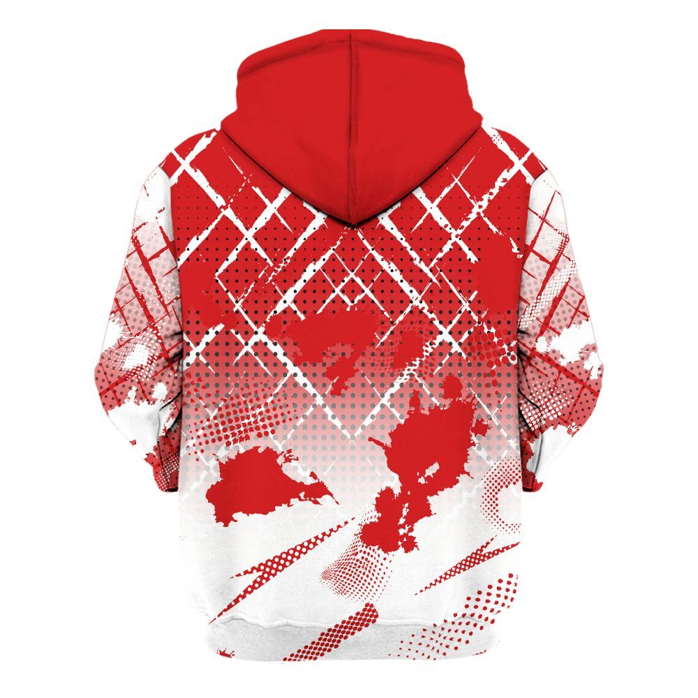Hoodie To Match Low Bred 11s - Halftone Stand Business Dripping All Over Print