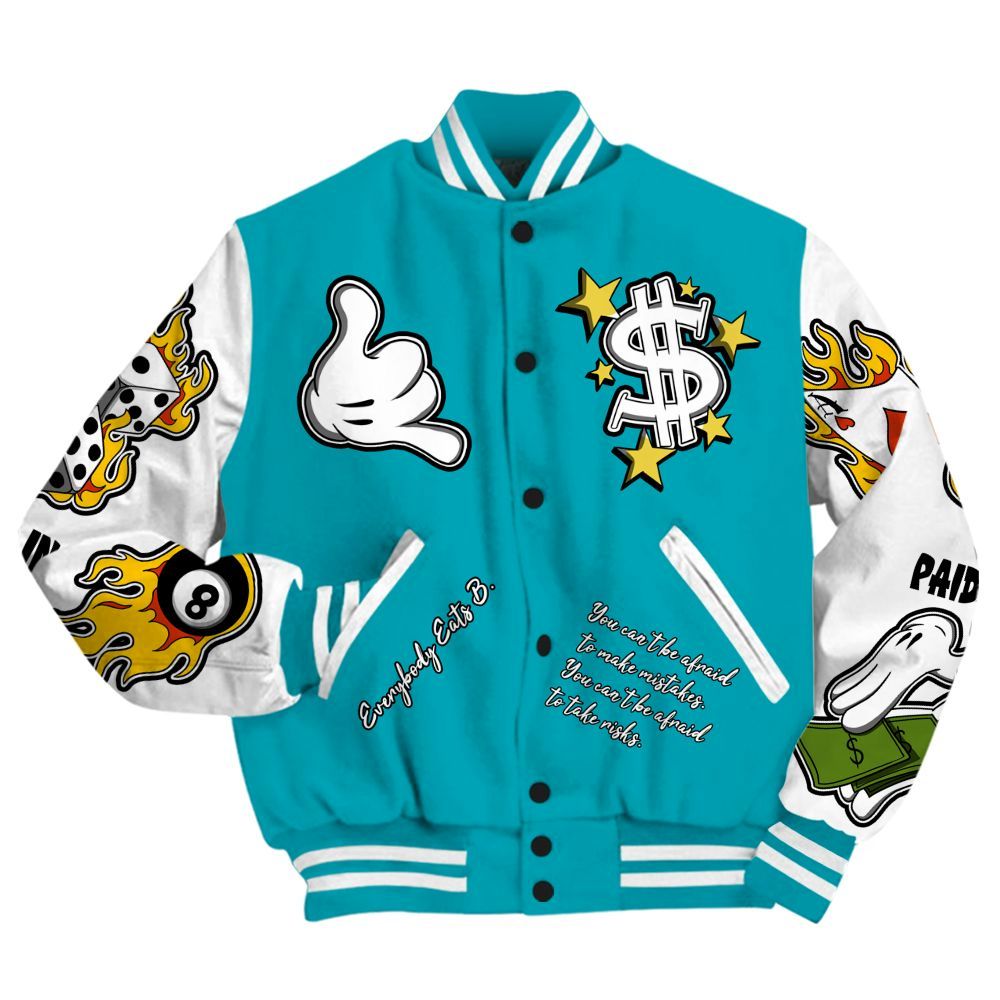 Varsity Jacket To Match Dunk Low KD 17 N7 - Everybody Paid In Full Graphic All Over Print