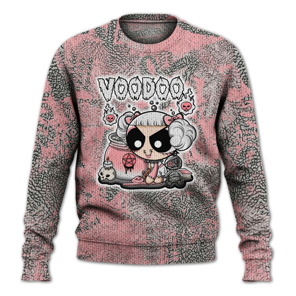 Knitted Sweater To Match Retro Wings 3s - Voodooz Heart Grunge