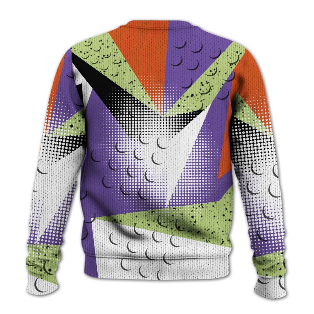 Knitted Sweater To Match Canyon Purple 4s - Poly Custom Name Number 23 5s