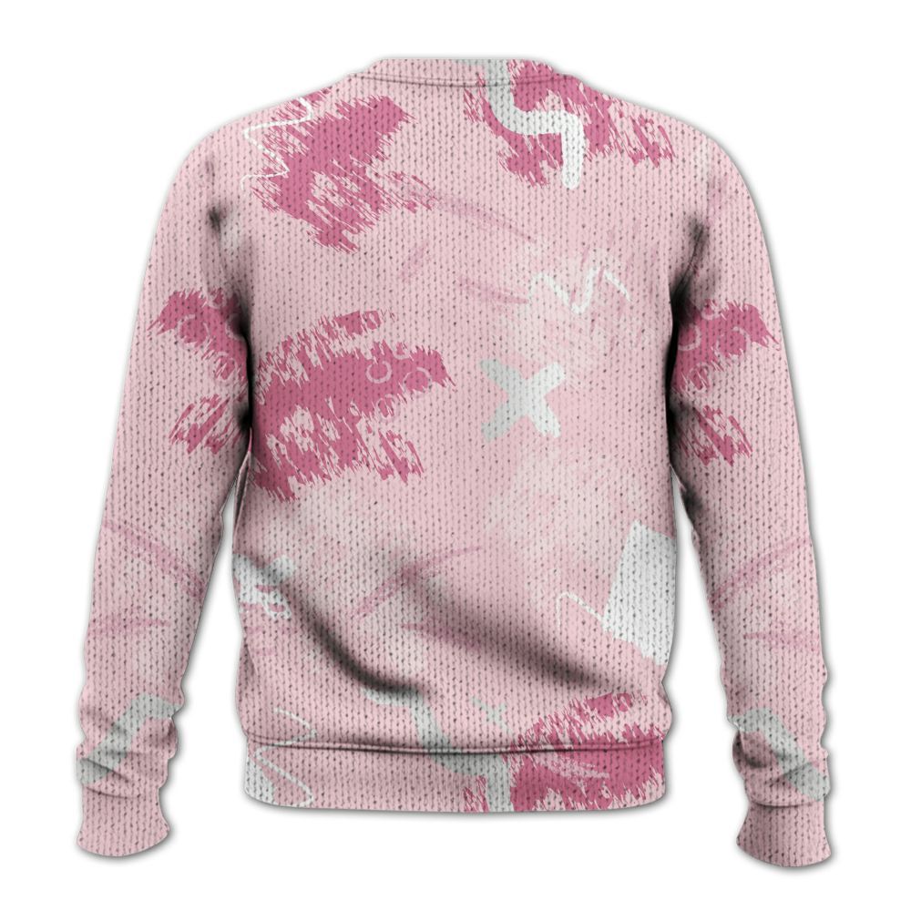 Sweater To Match GS Pearl Pink 12s Shirt, Hustle Grind Pray Graphic Street Style Graphic