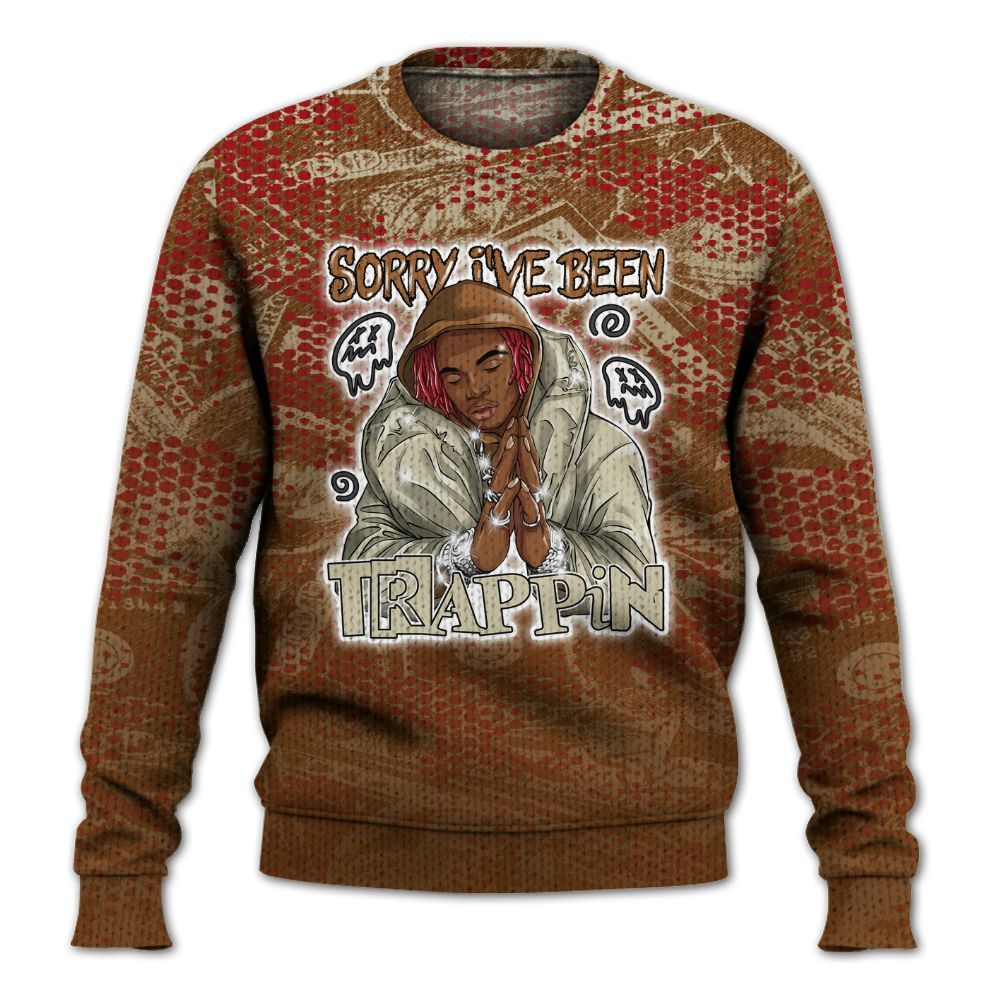 Knitted Sweater To Match Archaeo Brown 5s - Trappin' Banknote