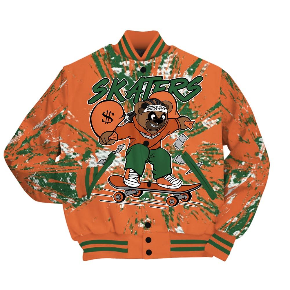 Varsity Jacket To Match Low Miami 5s - Skaters Bear Luxury Varsity Jacket Unisex