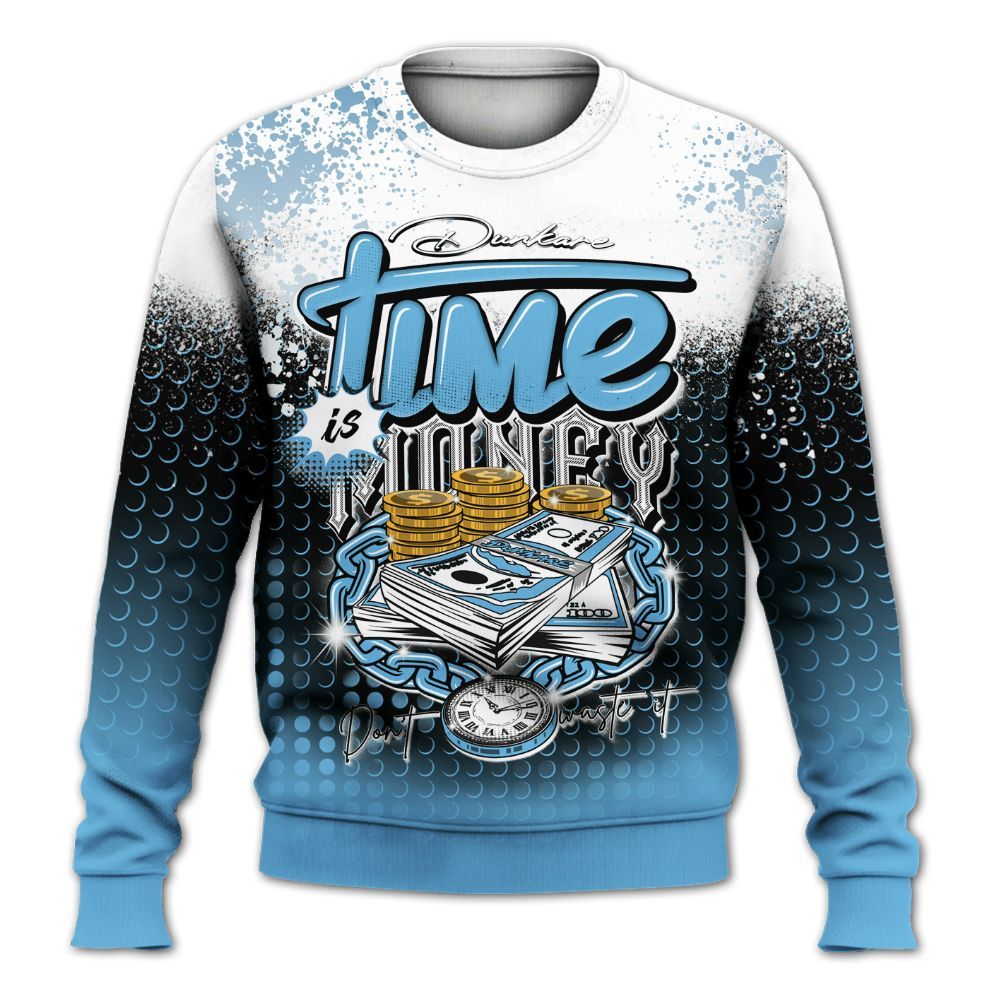 Sweatshirt To Match Melo 12s - Halftone Time Is Money All Over Print