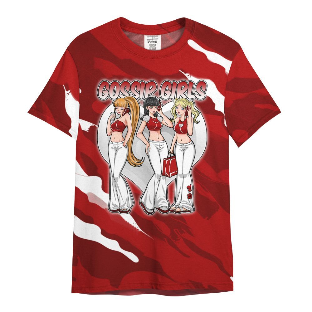 Shirt To Match Red Taxi 12s - Gossip'Girls All Over Print