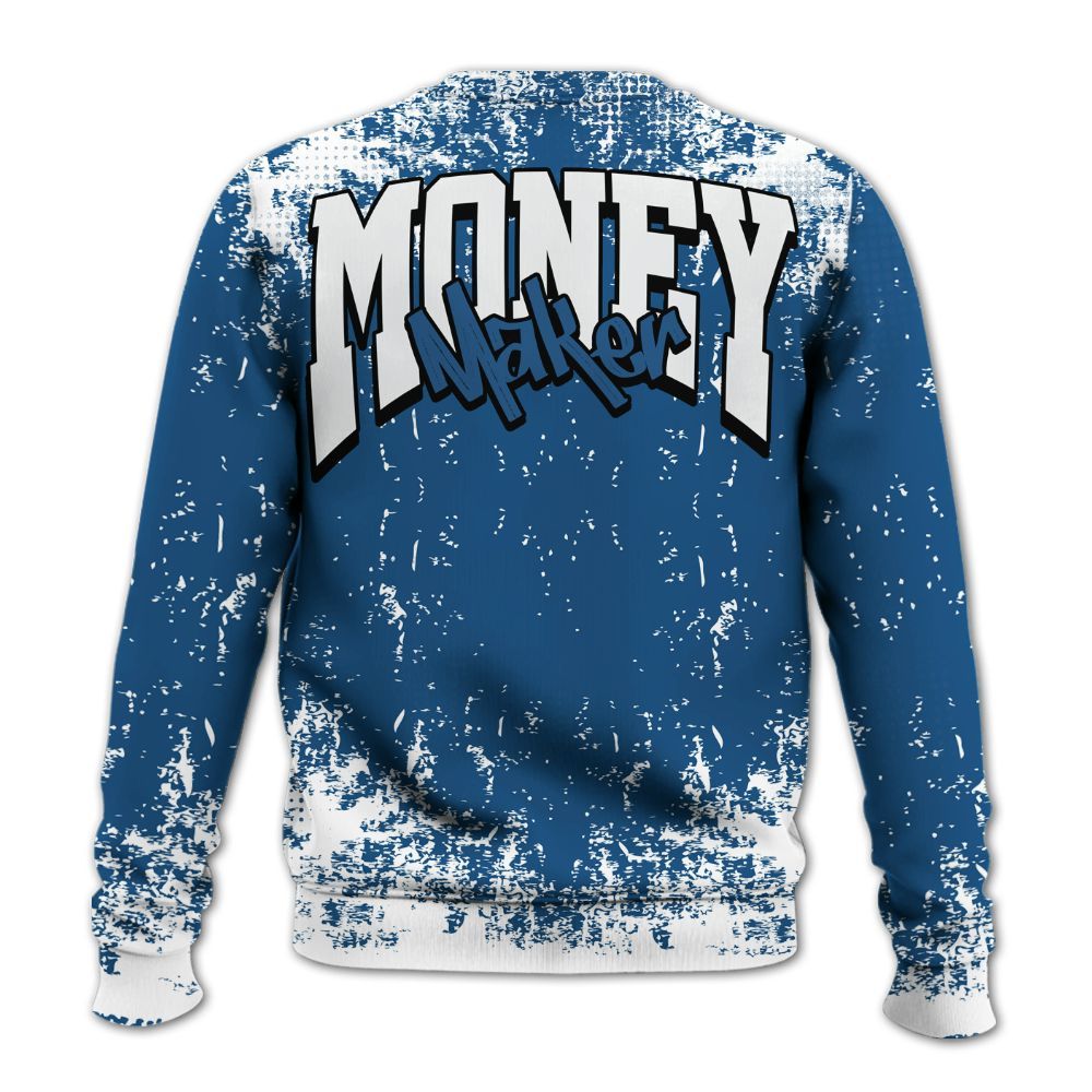 Sweatshirt To Match Wizards 3s - Move In Silence Money Street Retro All Over Print