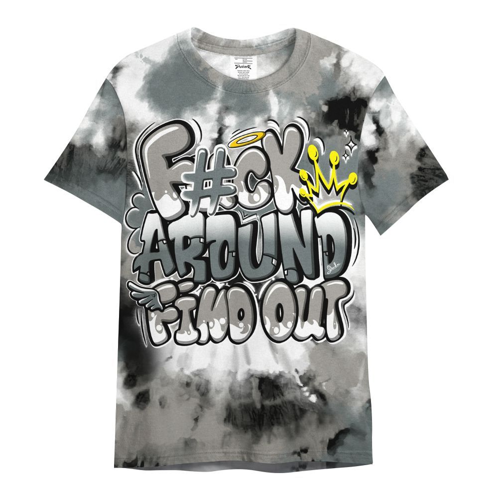 Shirt To Match Cool Grey 9s - Tie Dye FK Around Find Out All Over Print