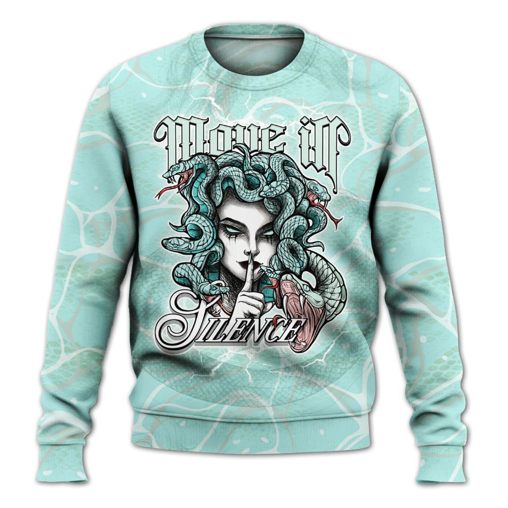 Sweatshirt To Match Low OG Washed Teal 1s - Girl Move In Silence All Over Print