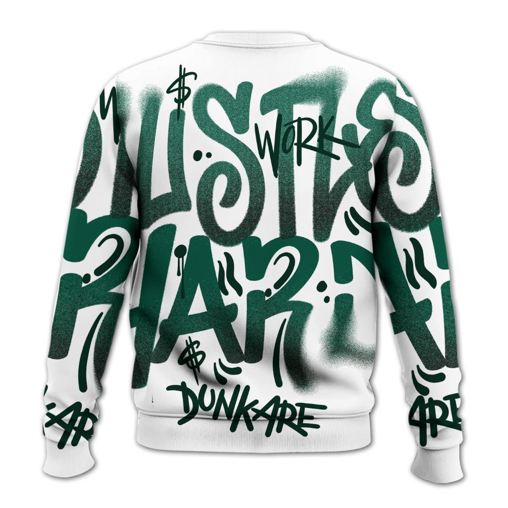 Sweatshirt To Match Oxidized Green 4s - Angel Hustle Hard All Over Print