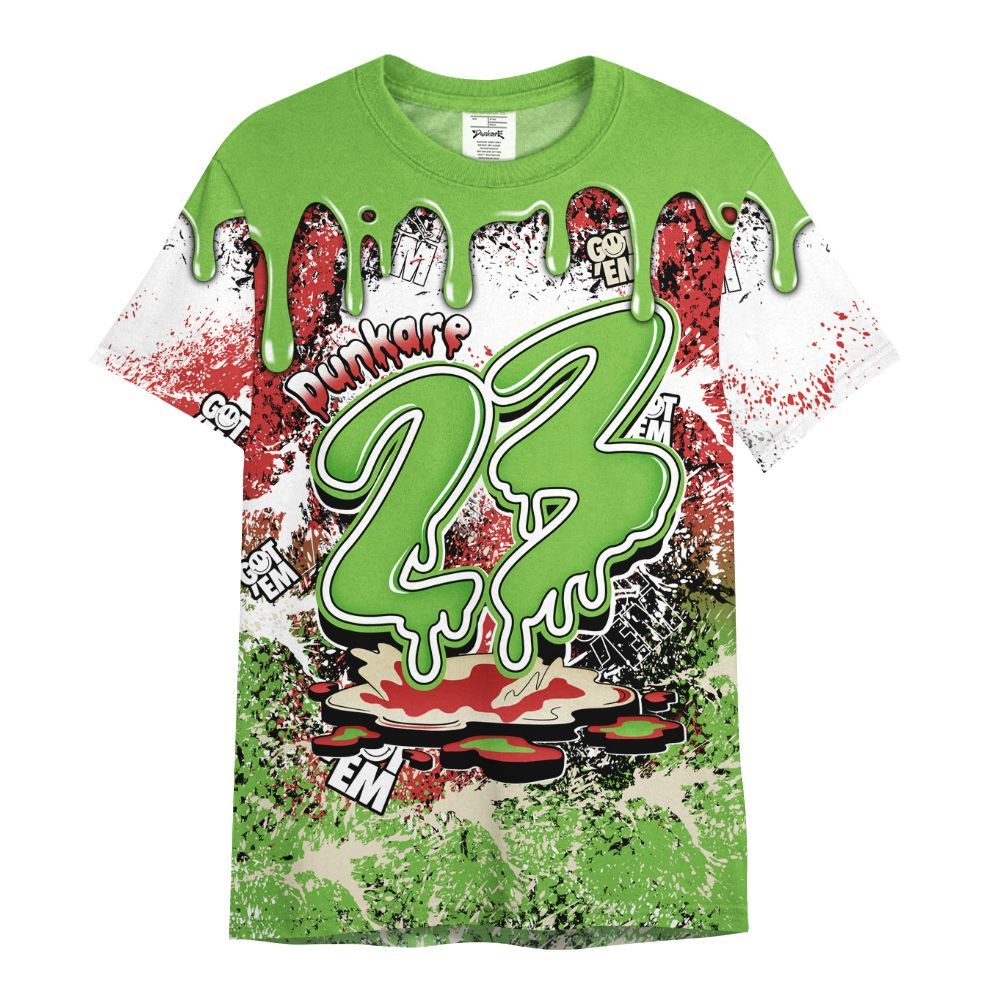 Shirt To Match Air Max Waffle SP Action Green - Dripping 23 Drip All Over Print