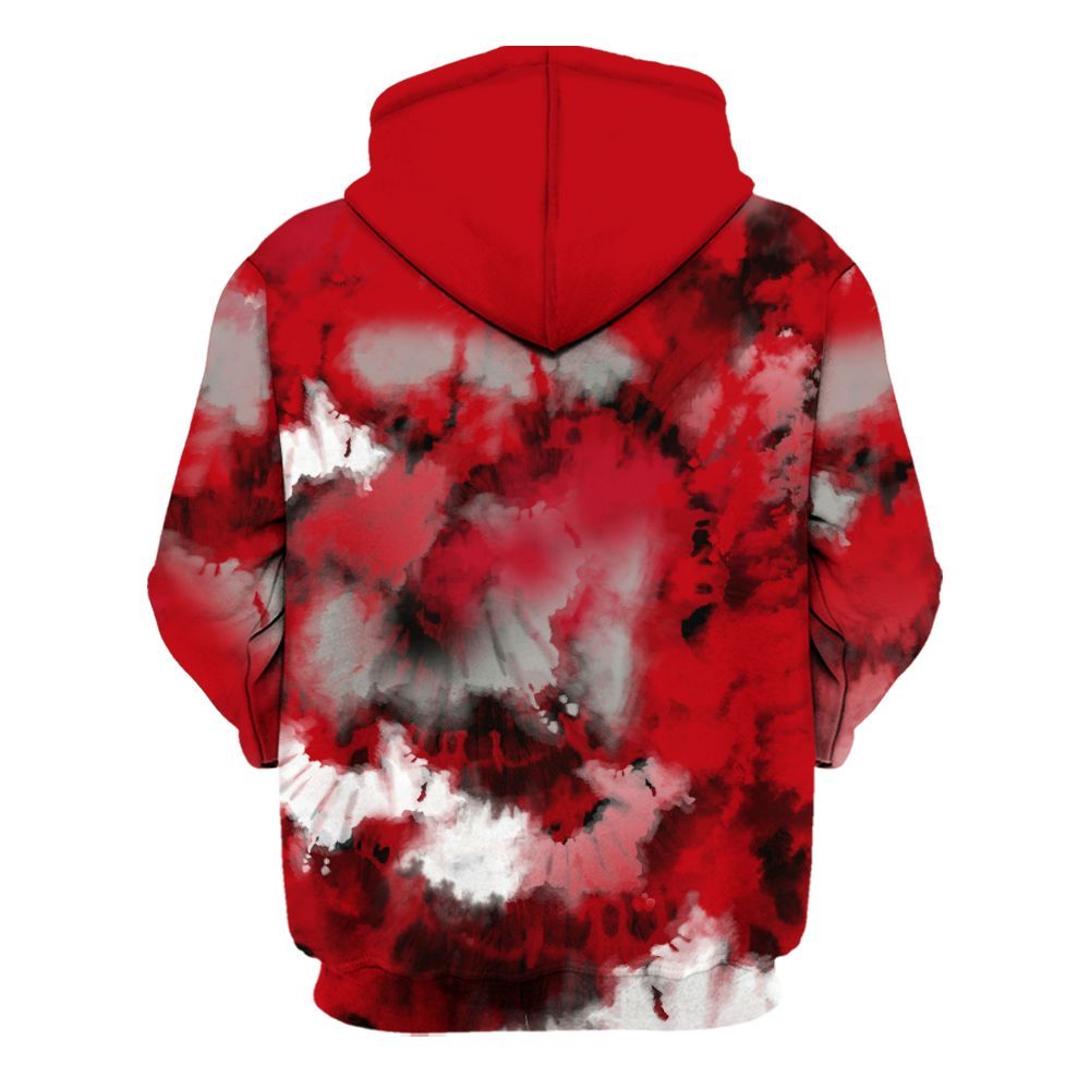 Hoodie To Match Air Griffey Max Gray Reds 1s - God Blessed Tie Dye All Over Print