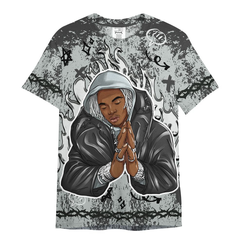 Shirt To Match Black Wolf Grey 12s - Trappin' Unique Graphics All Over Print