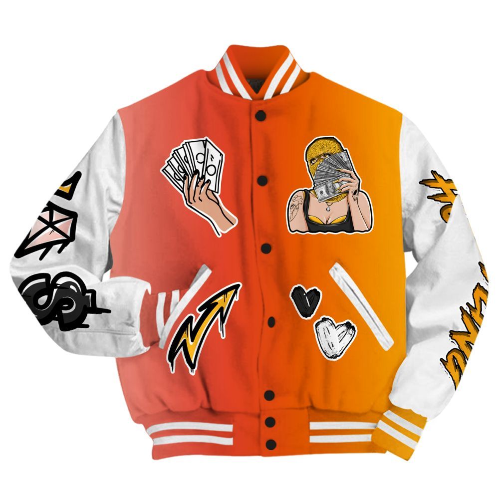 Varsity Jacket To Match Dunk High Candy Corn - Hustling Unique All Over Print