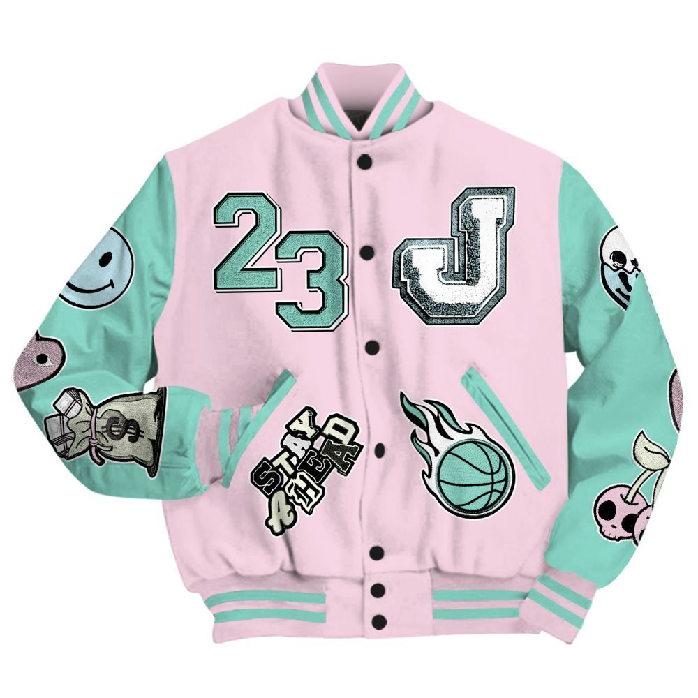 Varsity Jacket To Match Retro Easter 5s - Hustles Money Number 23 All Over Print