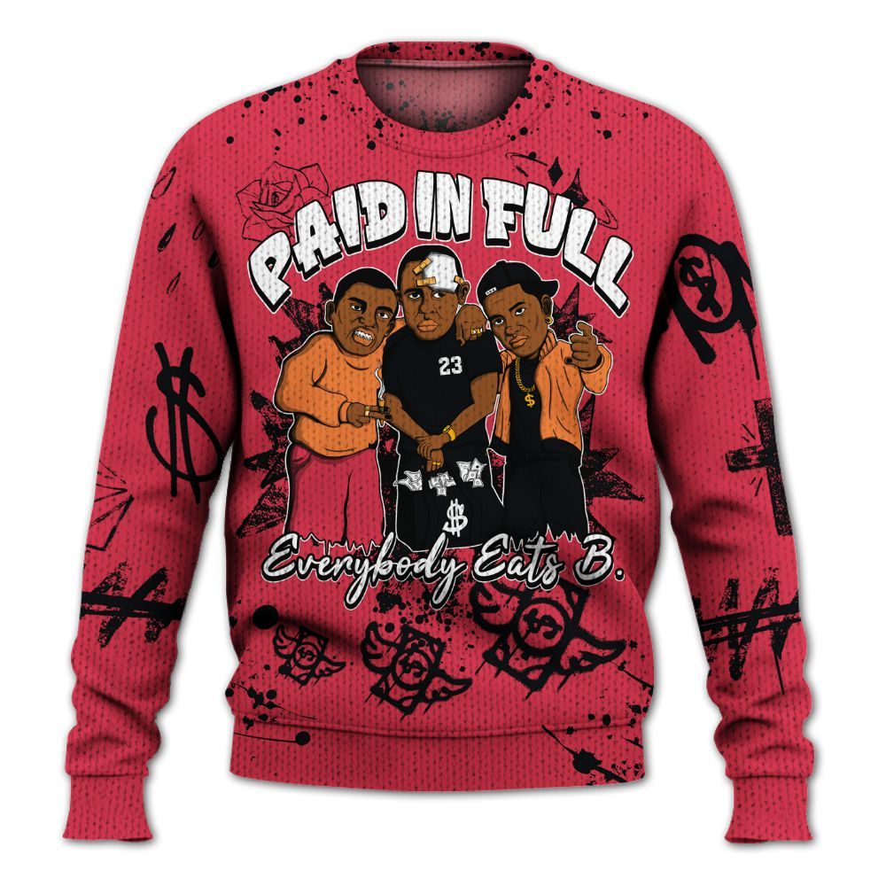 Knitted Sweater To Match Air Max Portal Bright Ceramic - Everybody Paid In Full Crayon