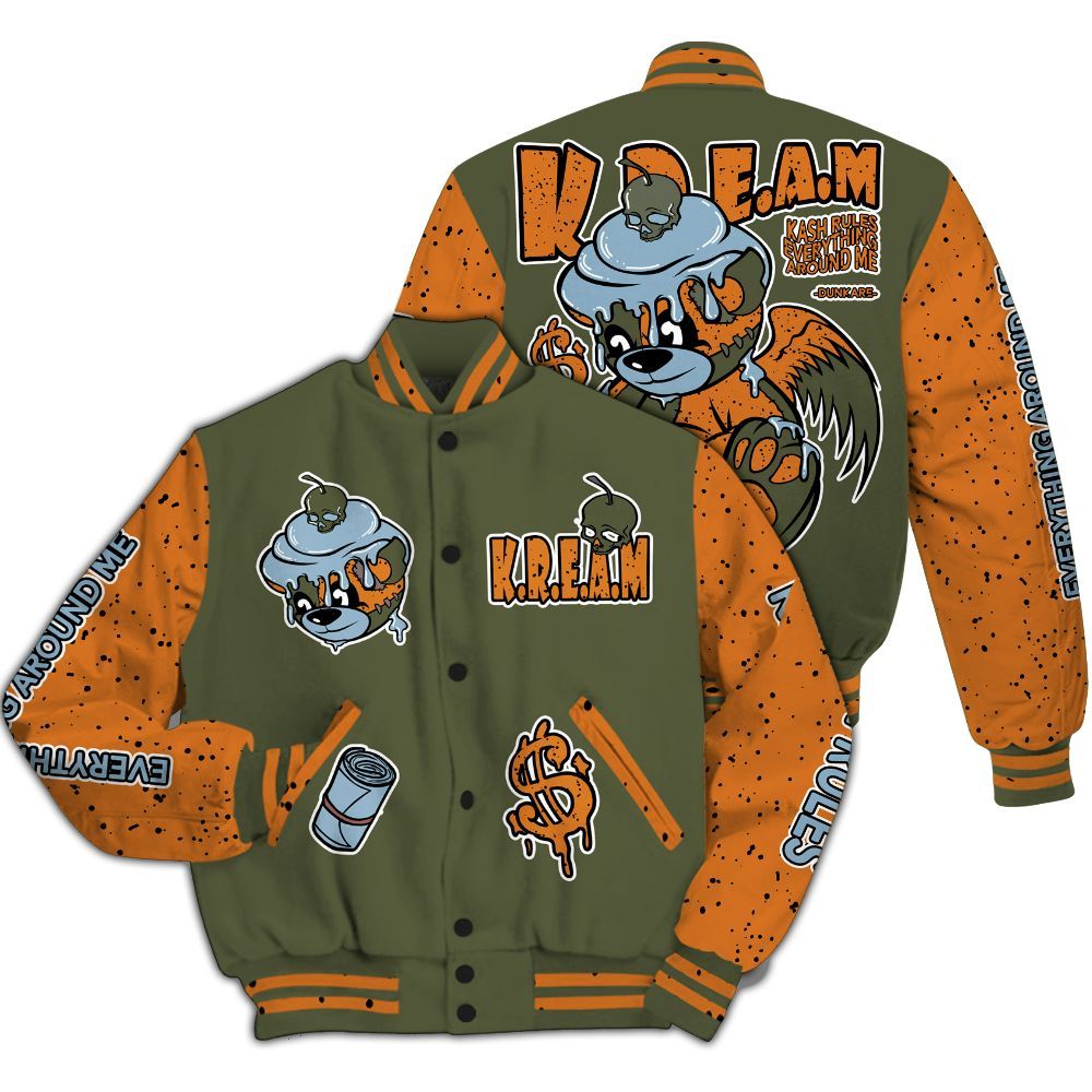 Varsity Jacket To Match Olive 5s - Loot Bear All Over Print