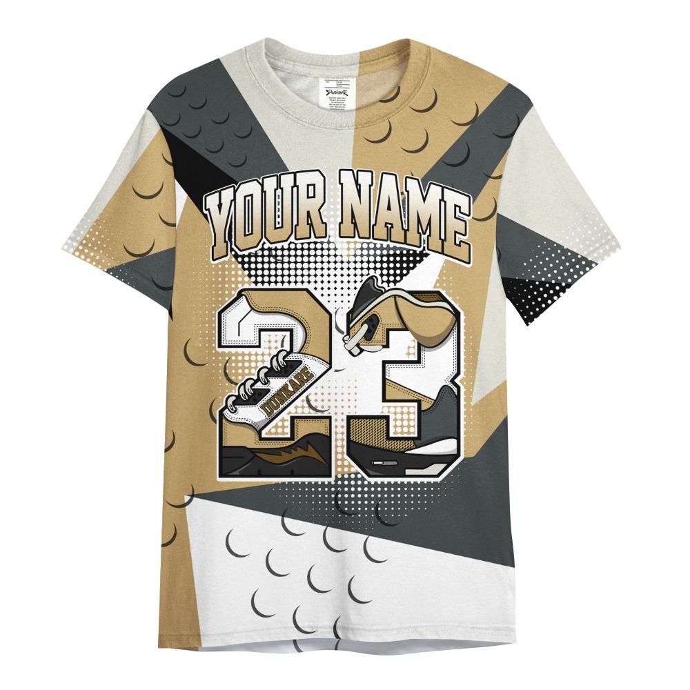 Shirt To Match Black LD 1000 - Poly Custom Name Number 23 5s All Over Print