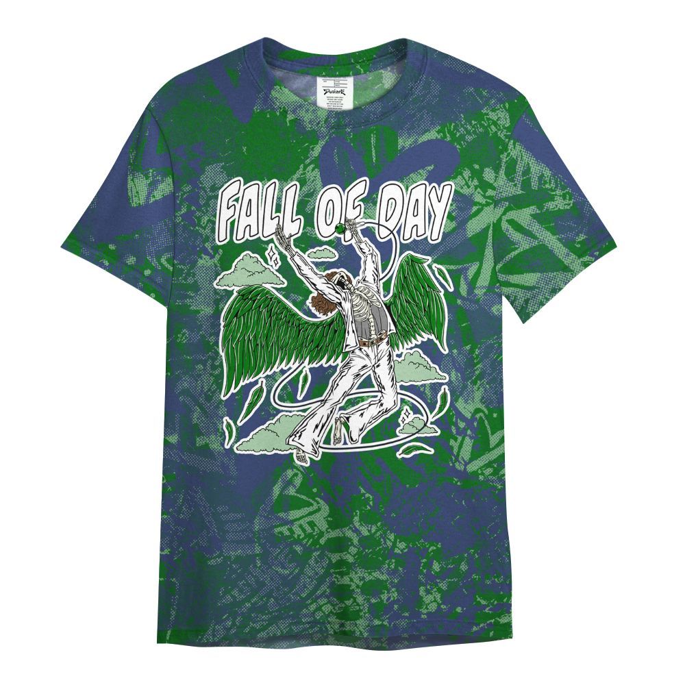 Shirt To Match Midnight Navy 13s - Fall Of Days Skeleton Heart All Over Print