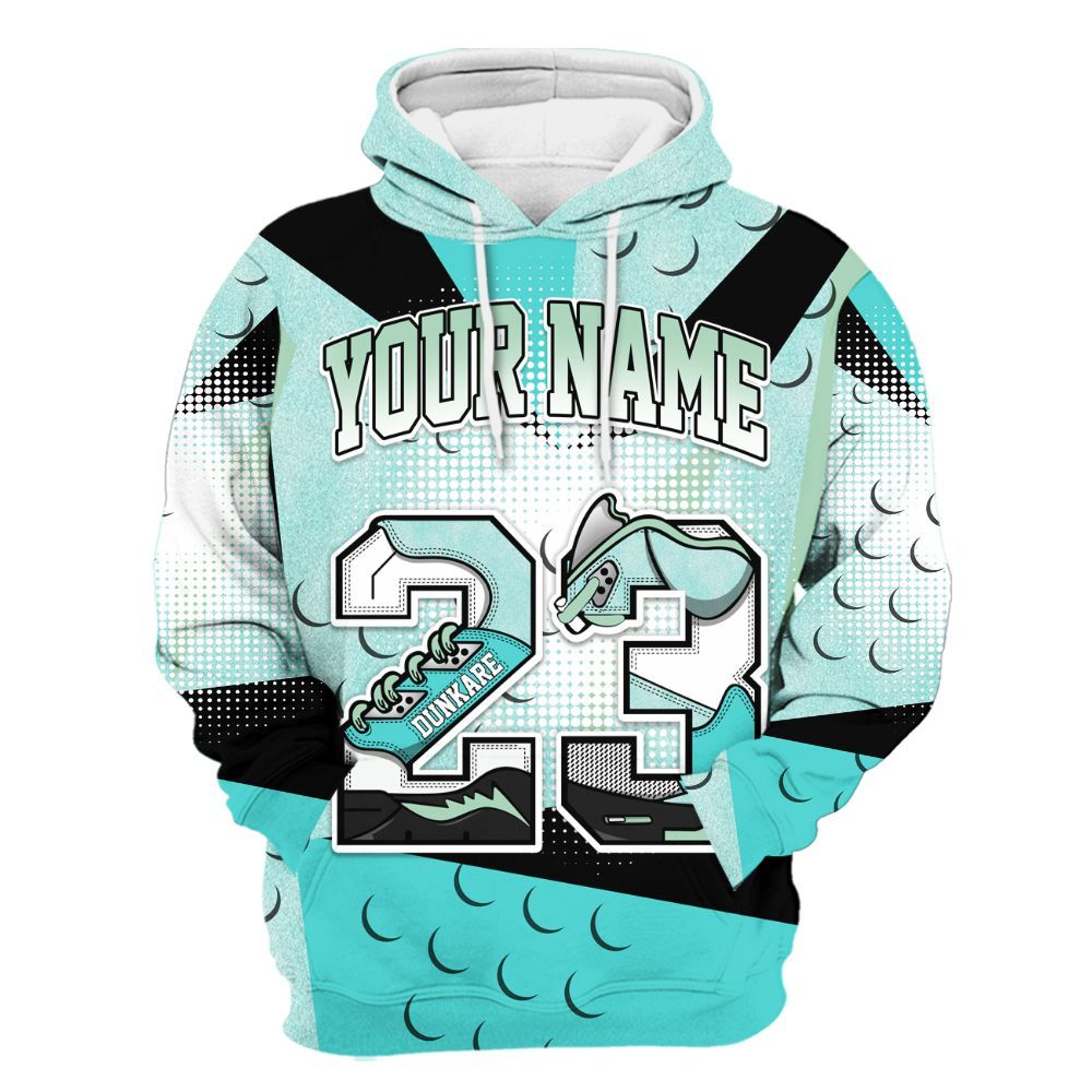 Hoodie To Match Low OG Washed Teal 1s - Custom Name 23 5s All Over Print