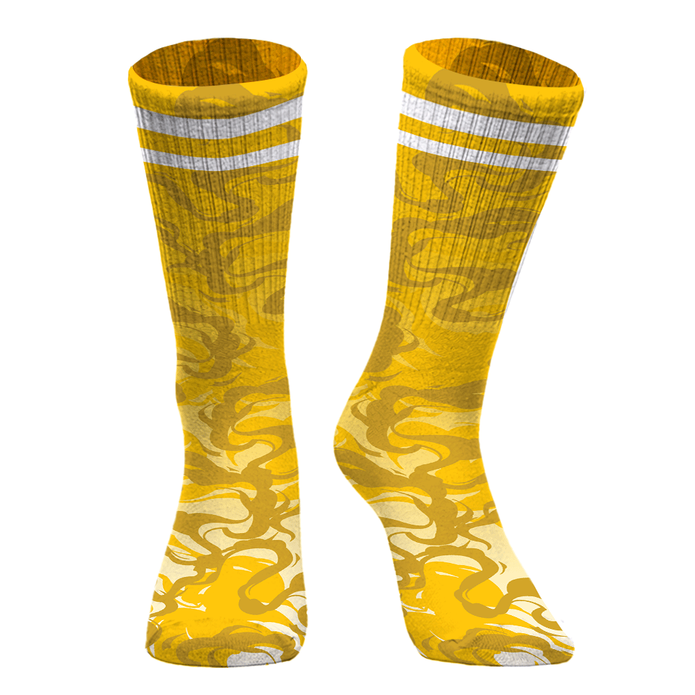 Sock To Match Vivid Sulfur 4s - Color Smoke Graphic Unisex