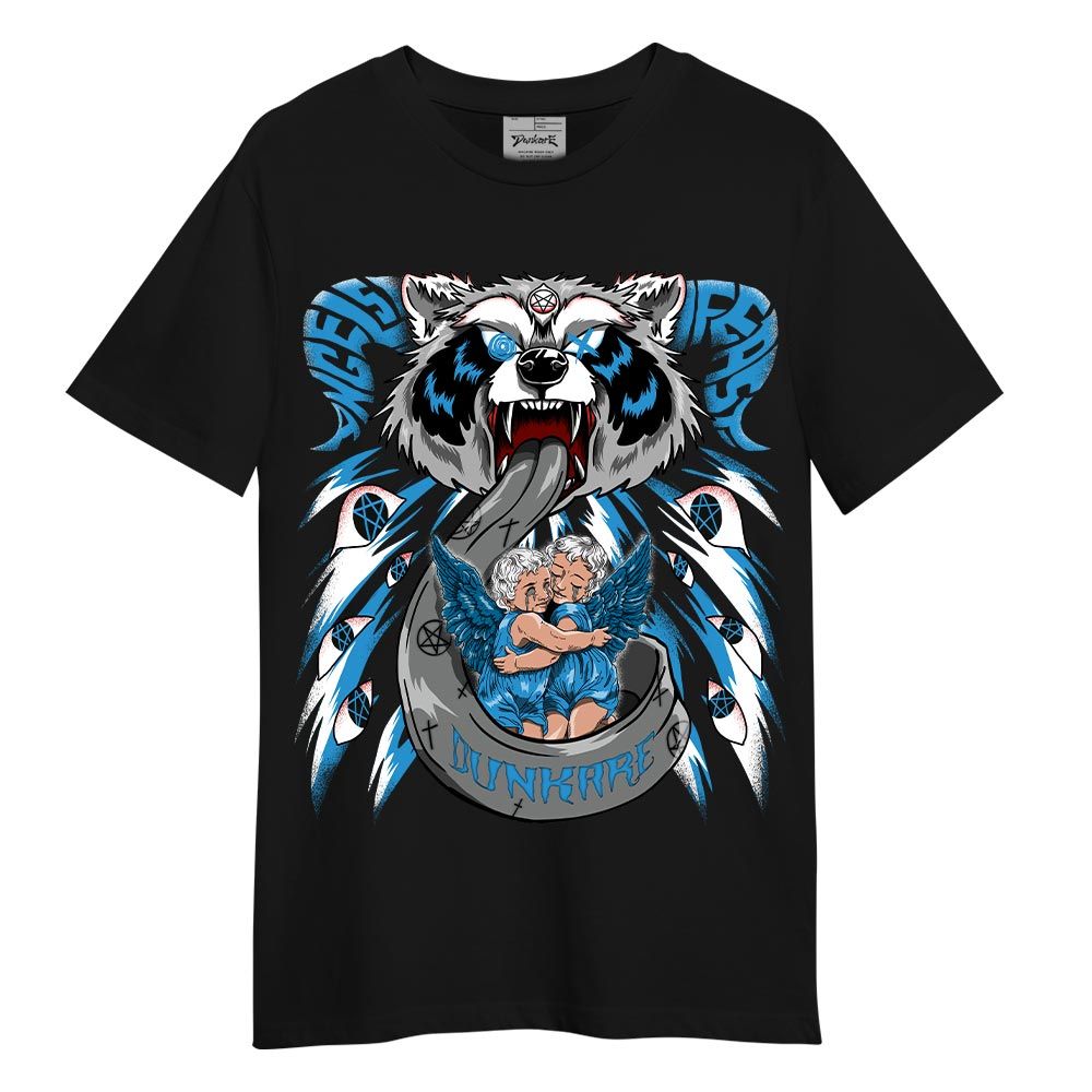 Shirt To Match Shirt Angels Feast Raccoon, Powder Blue 9s, To Match Sneaker Powder Blue 9s DNY