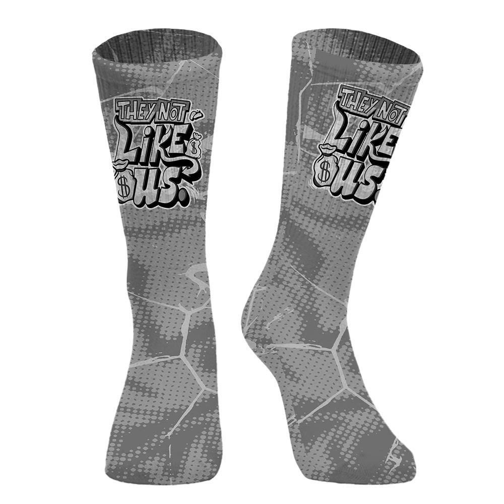Sock To Match Black Wolf Grey 12s - Dislike Us Graphic Crack