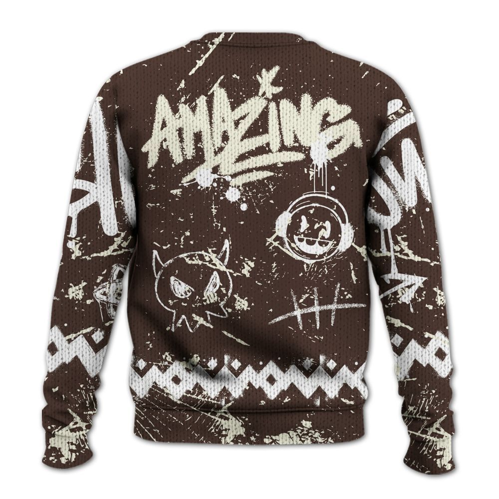 Knitted Sweater To Match SoleFly Cafecito 12s - Friday Sneaker Crayon