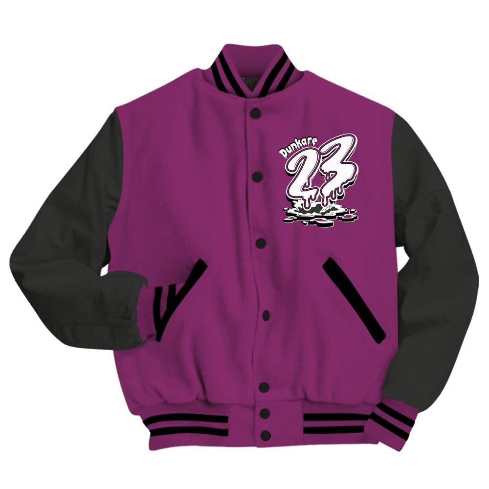 Varsity Jacket To Match Air Max Sunder Gore Tex Bold Berry - Custom Name 23 Drip All Over Print