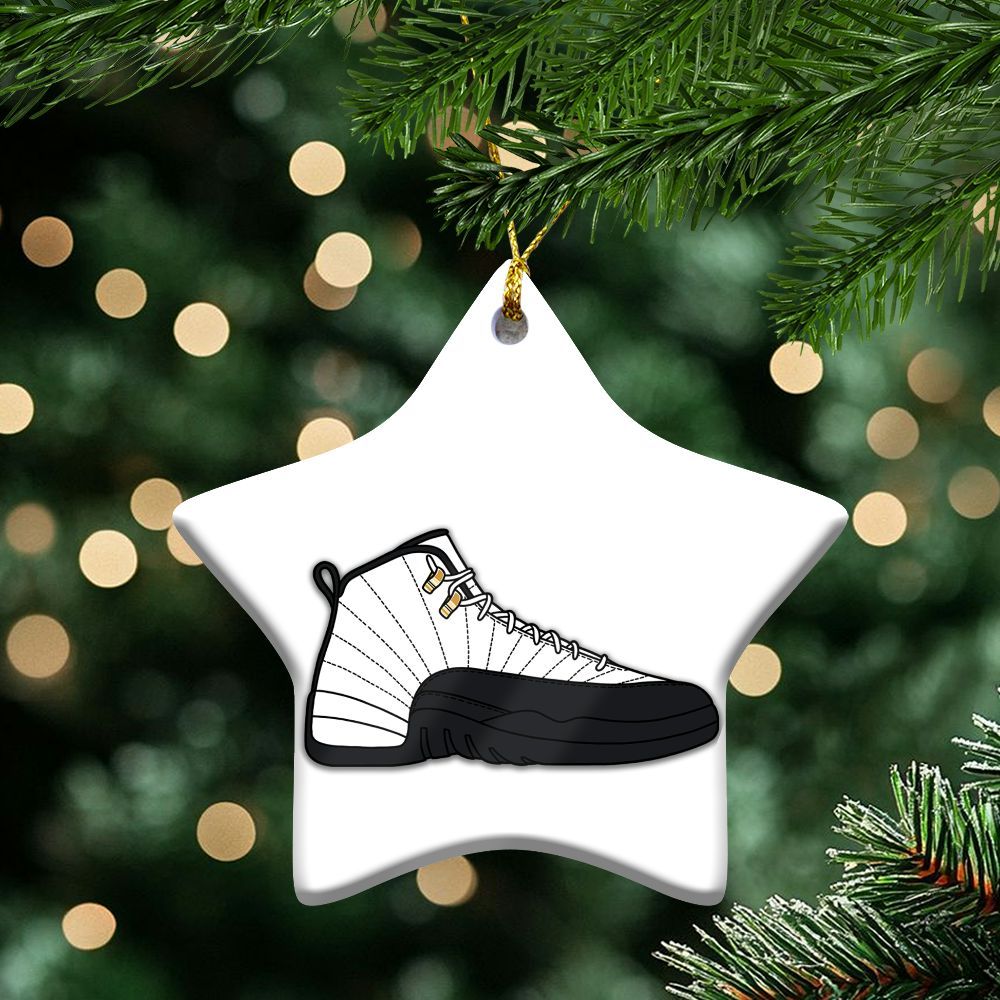 White Taxi 12s Ceramic Ornaments