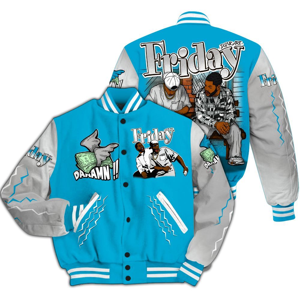Varsity Jacket To Match Ja 3 Jurassic Park Metallic Silver - Friday Movie 90s TV All Over Print