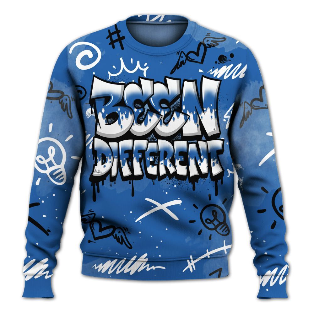 Sweatshirt To Match Brave Blue 13s - Drip Been Di2ferent All Over Print