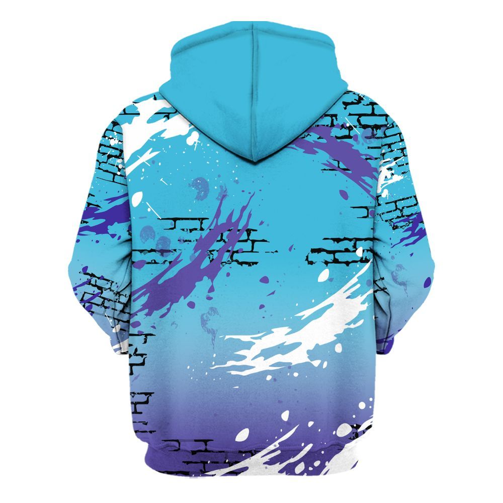 Hoodie To Match Retro Aqua 6s - Values Of Loyalty Drip All Over Print