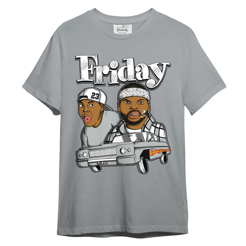 Shirt To Match Black Wolf Grey 12s - Friday Sneaker Retro Unisex Shirt