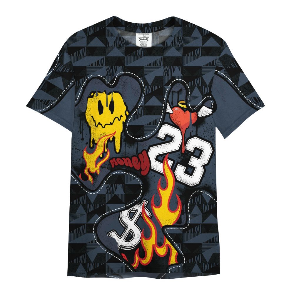Shirt To Match Retro Olympic 6s - 23 Smile Burning Heart All Over Print