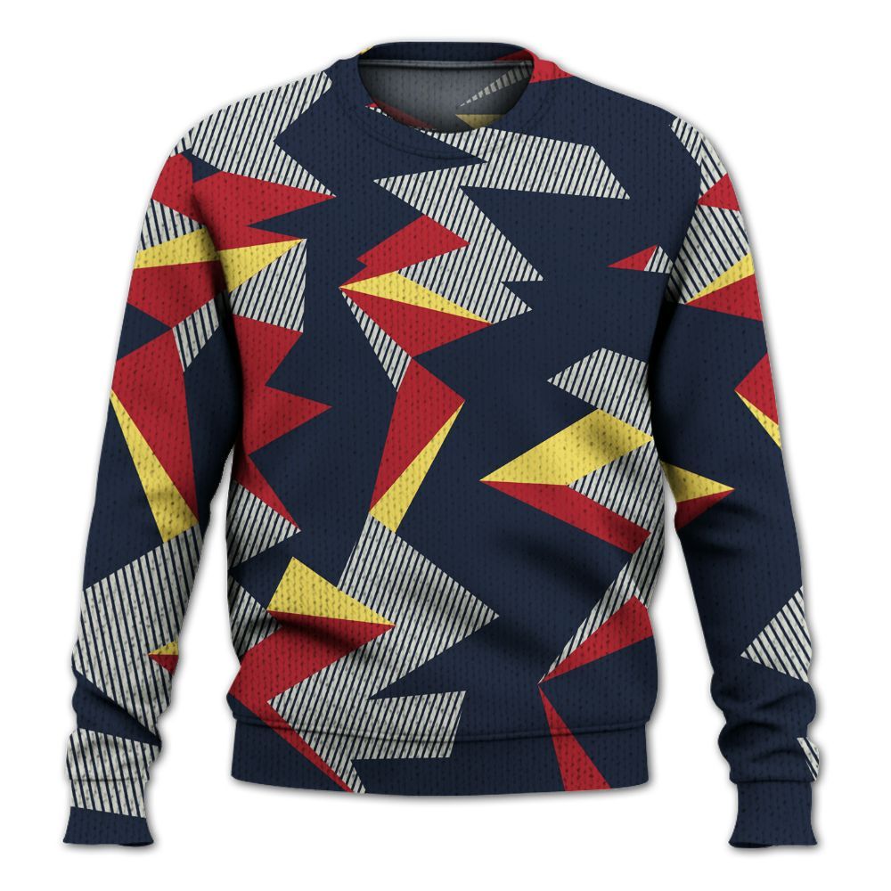 Knitted Sweater To Match Dunk Low COJP What The 2024 - Geometric Camouflage Pattern