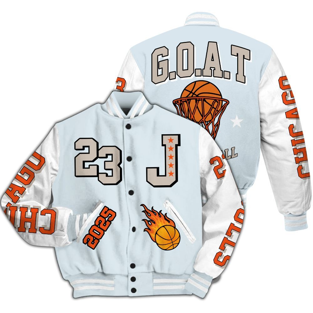 Varsity Jacket To Match High OG Alaska 1s - Chicago 23 Basketball All Over Print