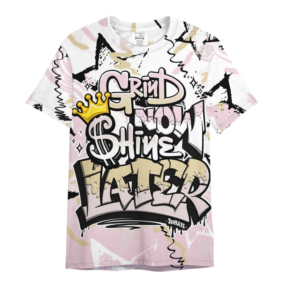 Shirt To Match Denim Iced Carmine 4s - Grind Shine Later Drip All Over Print