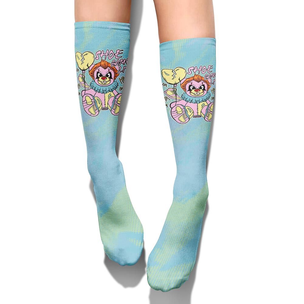 Sock To Match SB Dunk Low Visty - Shoe Game Bear Halloween Abstract Halftone