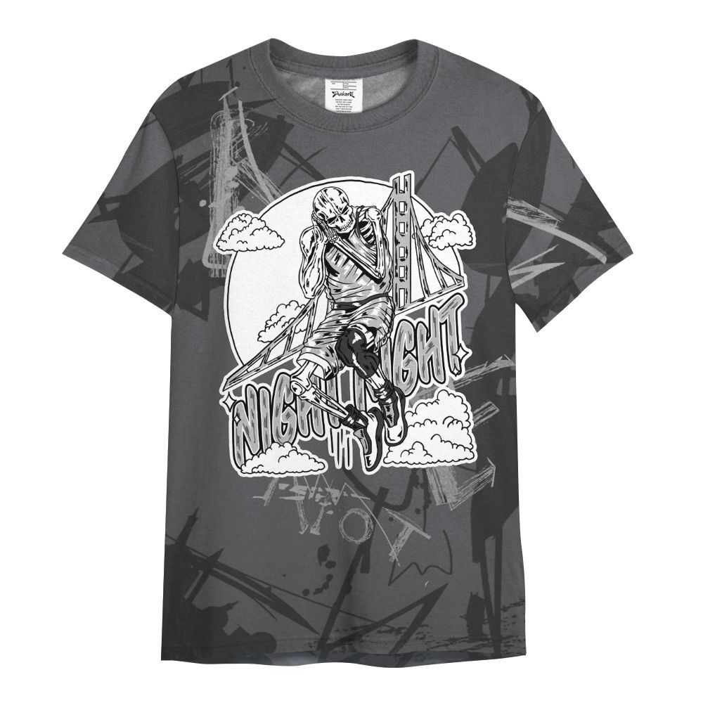 Shirt To Match White Thunder 4s - Seeya Skeleton Messyz All Over Print