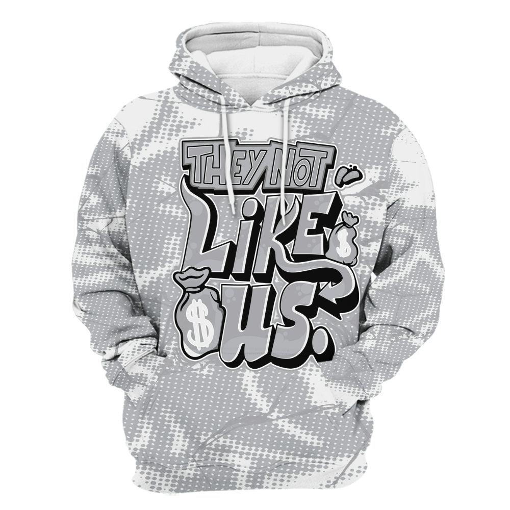 Hoodie To Match Low OG Wolf Grey 1s - Dislike Us Graphic All Over Print