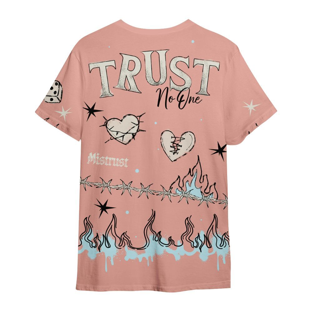 Shirt To Match Dunk Low Glacier Arctic - Trust No One Snake-Bite Doodle Crayon All Over Print