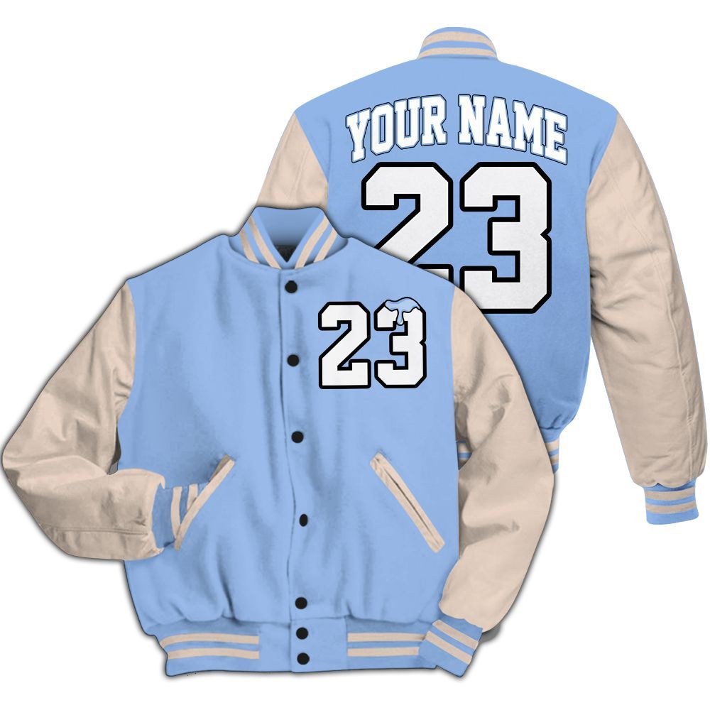 Varsity Jacket To Match Air Max 1 Royal Pulse - Custom Name Number 23 Drip All Over Print