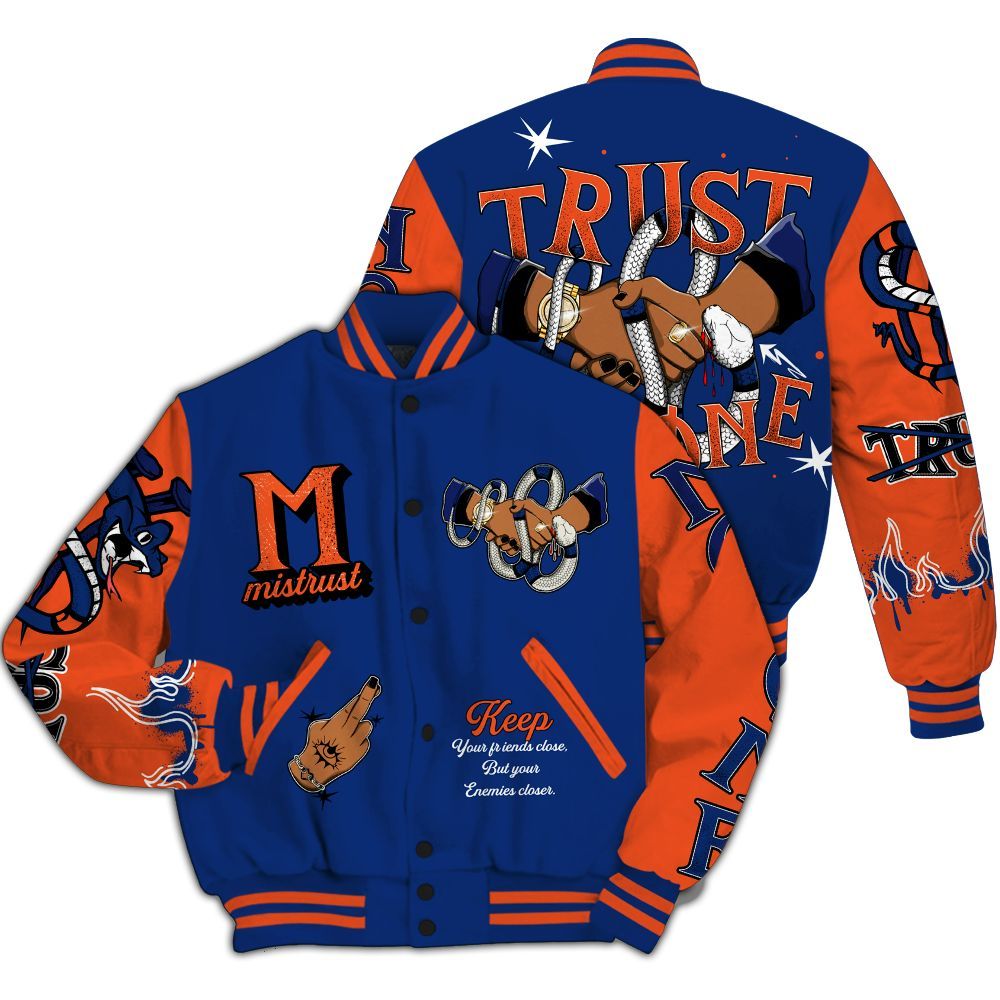 Varsity Jacket To Match Suede GS League - Trust No One Snake-Bite Street Style All Over Print