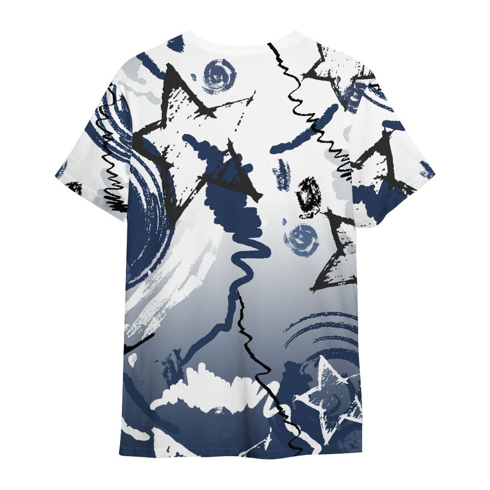 Shirt To Match Low 85 Metallic Blue 1s - Grind Shine Later Drip All Over Print