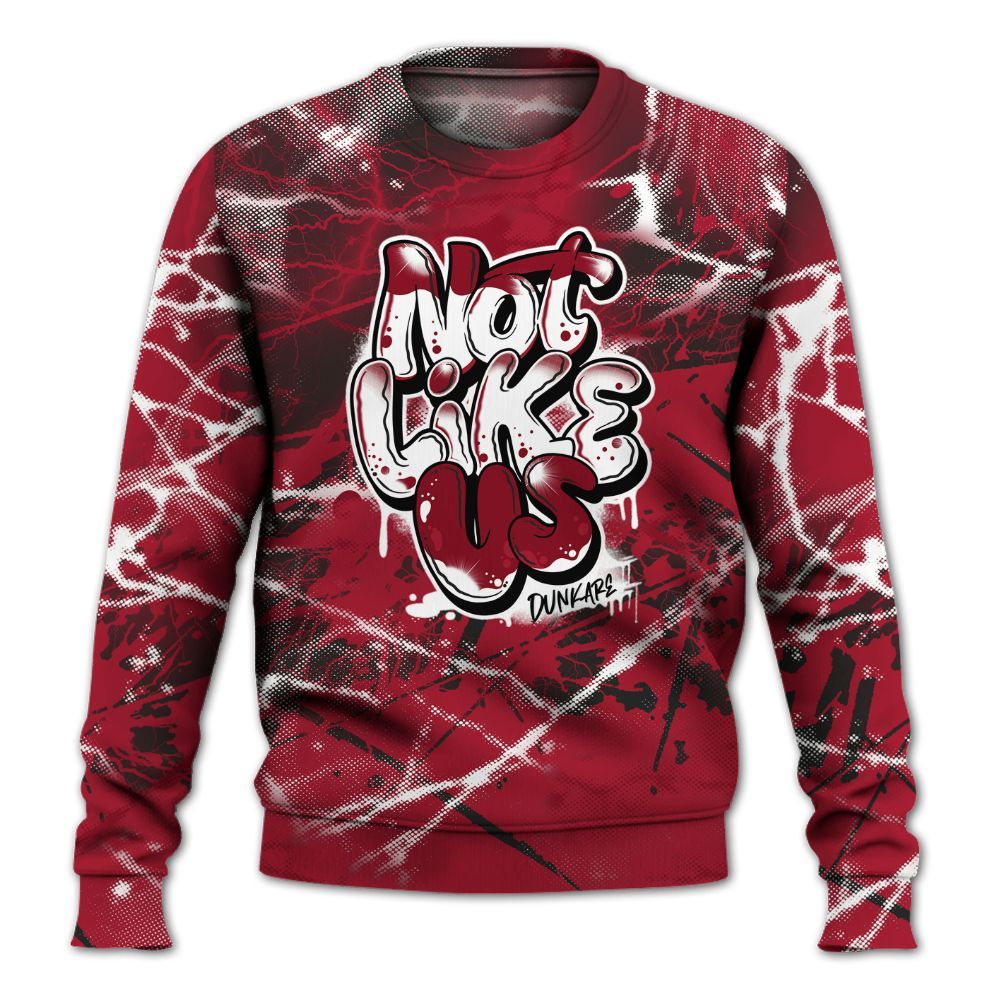 Sweatshirt To Match High OG Black Toe Reimagined 1s - None Like Us Graphic All Over Print