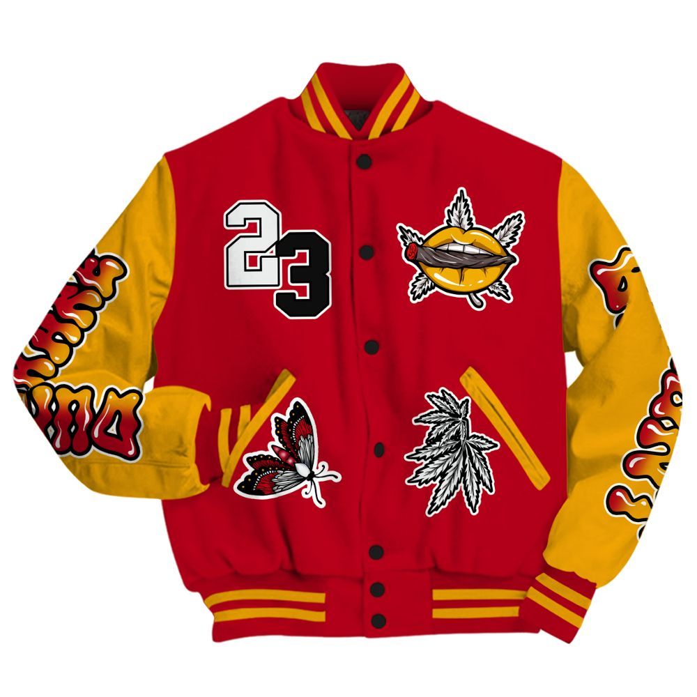 Varsity Jacket To Match Cardinal 7s - Bluntz Unique All Over Print