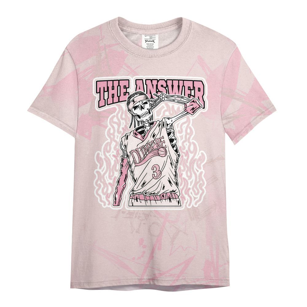 Shirt To Match Dunk Low KD 17 Aunt Pearl - Allen Answer Skeleton Messyz All Over Print